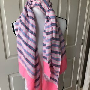 Talbots Spring/Summer Linen Striped Scarf